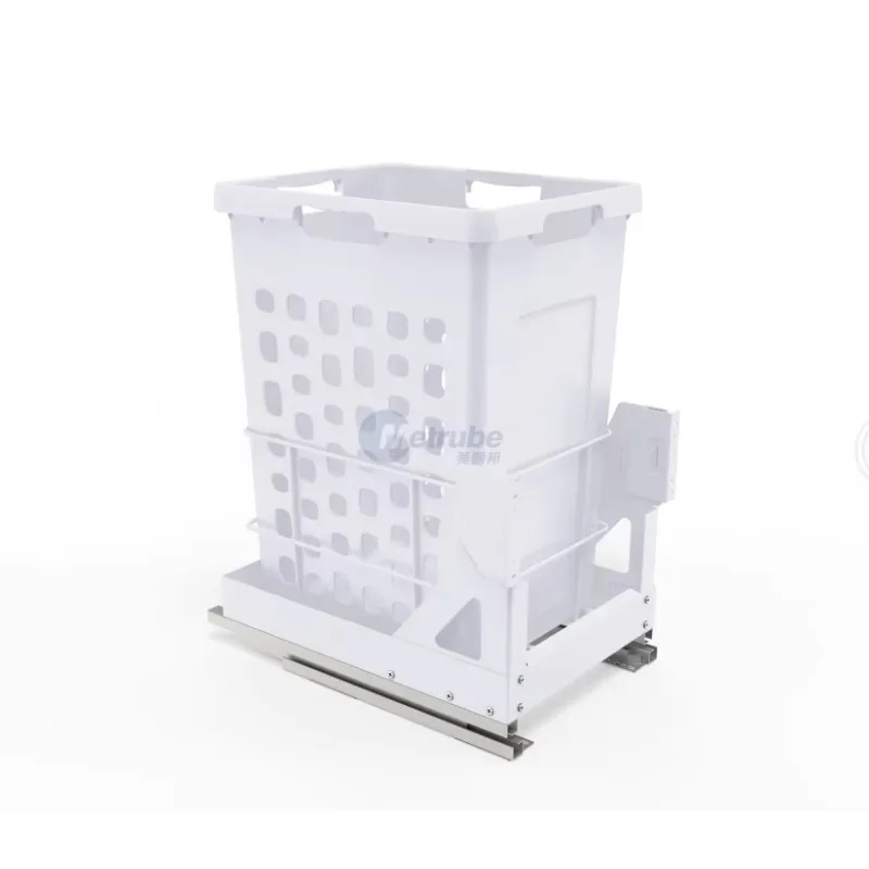 Plastic laundry basket pull up bucket clothes basket