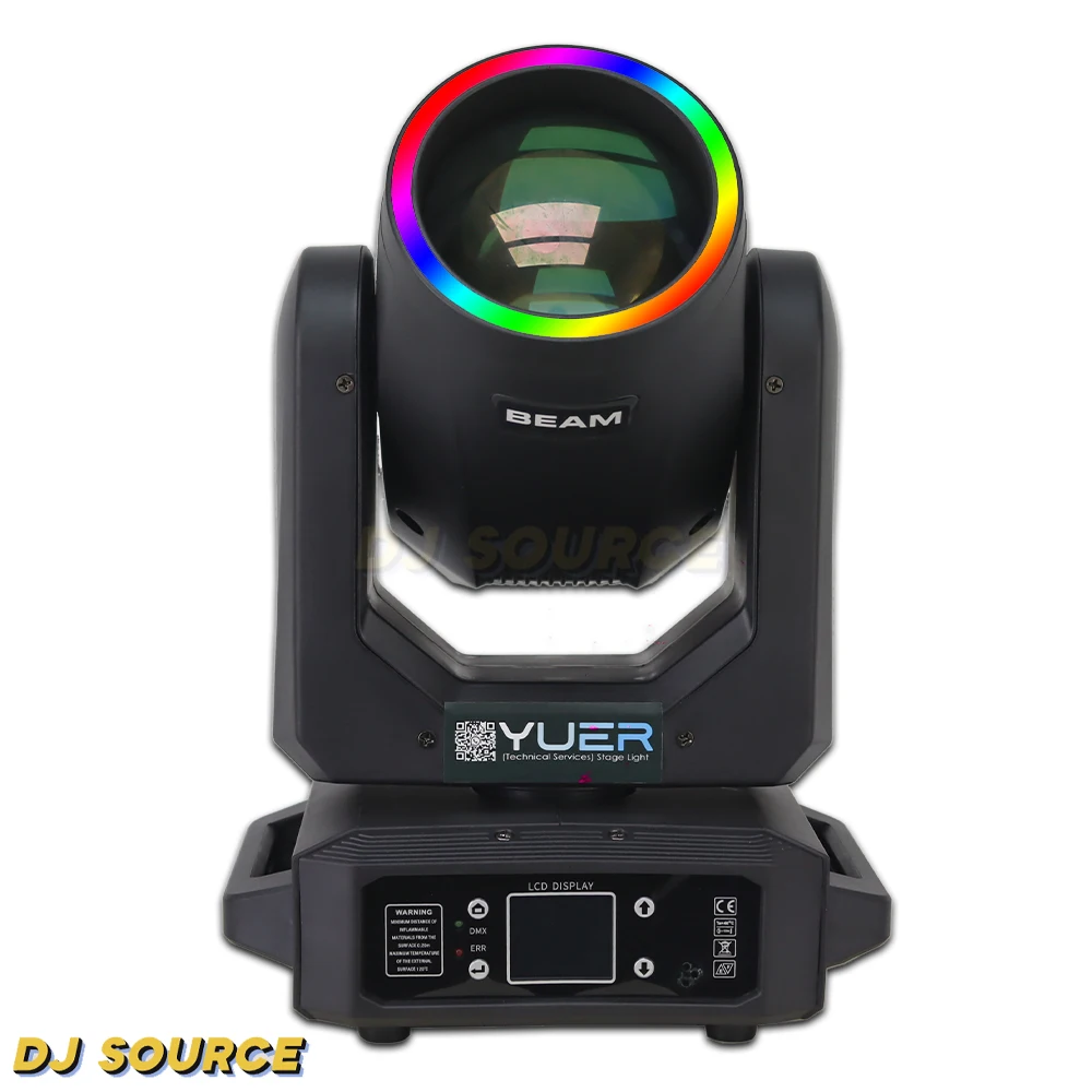 30Pcs 200W LED Moving Head Light Beam Spot With Ring DJ Stage Light 18 Prism Rainbow Effect DMX512 For Disco Party Xmas Club Bar