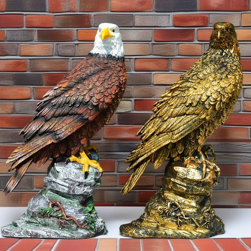 

Simulated Animal Eagle Decorative statues Resin sculpture Retro Home Living Room Office Outdoor Garden Decorative Accessories