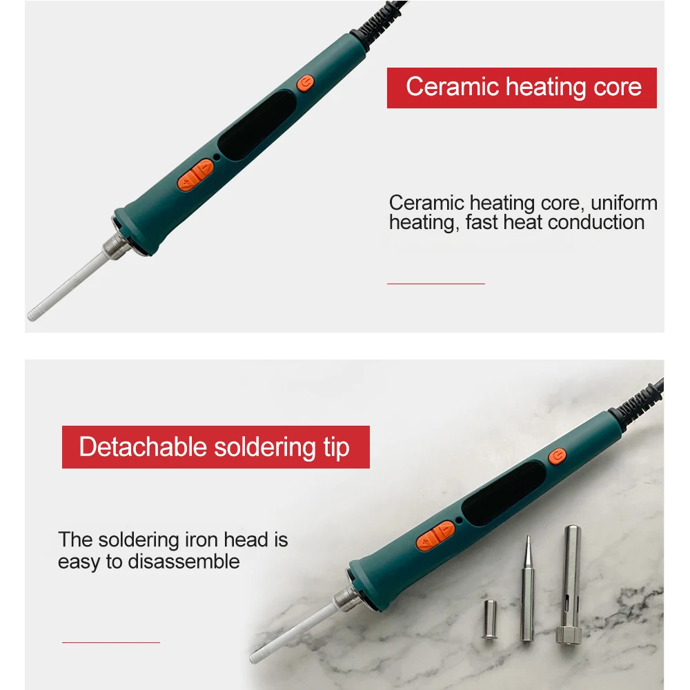 EU 120W Internally Heated Digital Display Adjustable Temperature And Constant Temperature Electric Soldering Iron Welding Pen