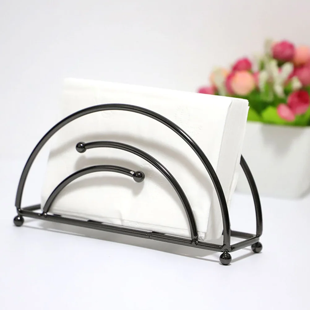 

Iron Smooth Edge Compact Size Space Saving Kitchen Bar Decor Metal Paper Hollow Napkin Holder Napkin St Towel St