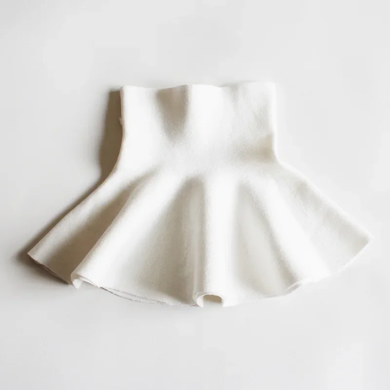 Winter Infant Baby Girls Tutu Skirt Children Fashion Mini Pleated Knitted Skirts Toddler Kids Clothes Autumn 2-10Years