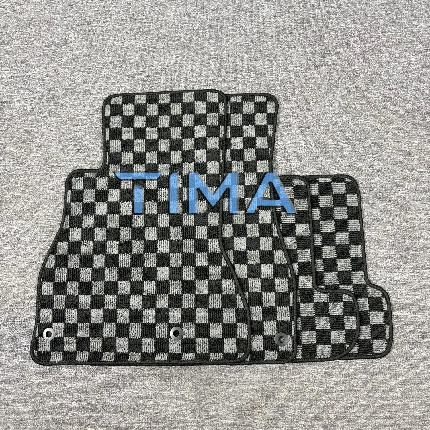 Good Quality 4PCS Gray Checker Floor Mats JDM Style Floor Mats For 2005-2026, Lexus SC430 left Hand Driveor - view 3