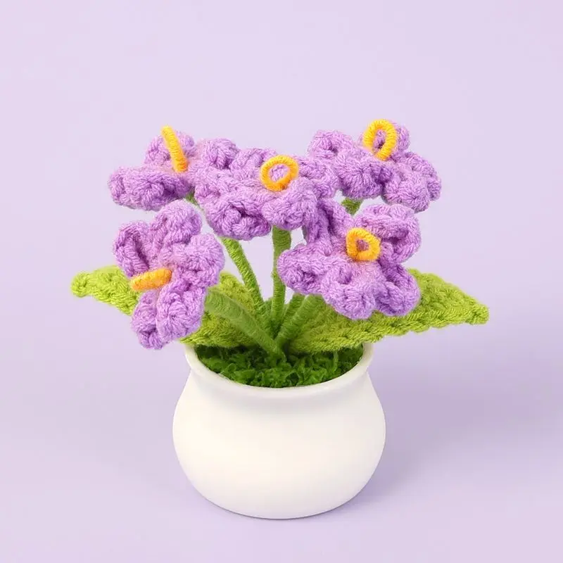 5 رؤساء زهرة الغزل أصائص زرع ألعاب لطيف الأرجواني النباتات محشوة أفخم ألعاب كرتونية للبنين بنات عيد ميلاد هدية الكريسماس #1