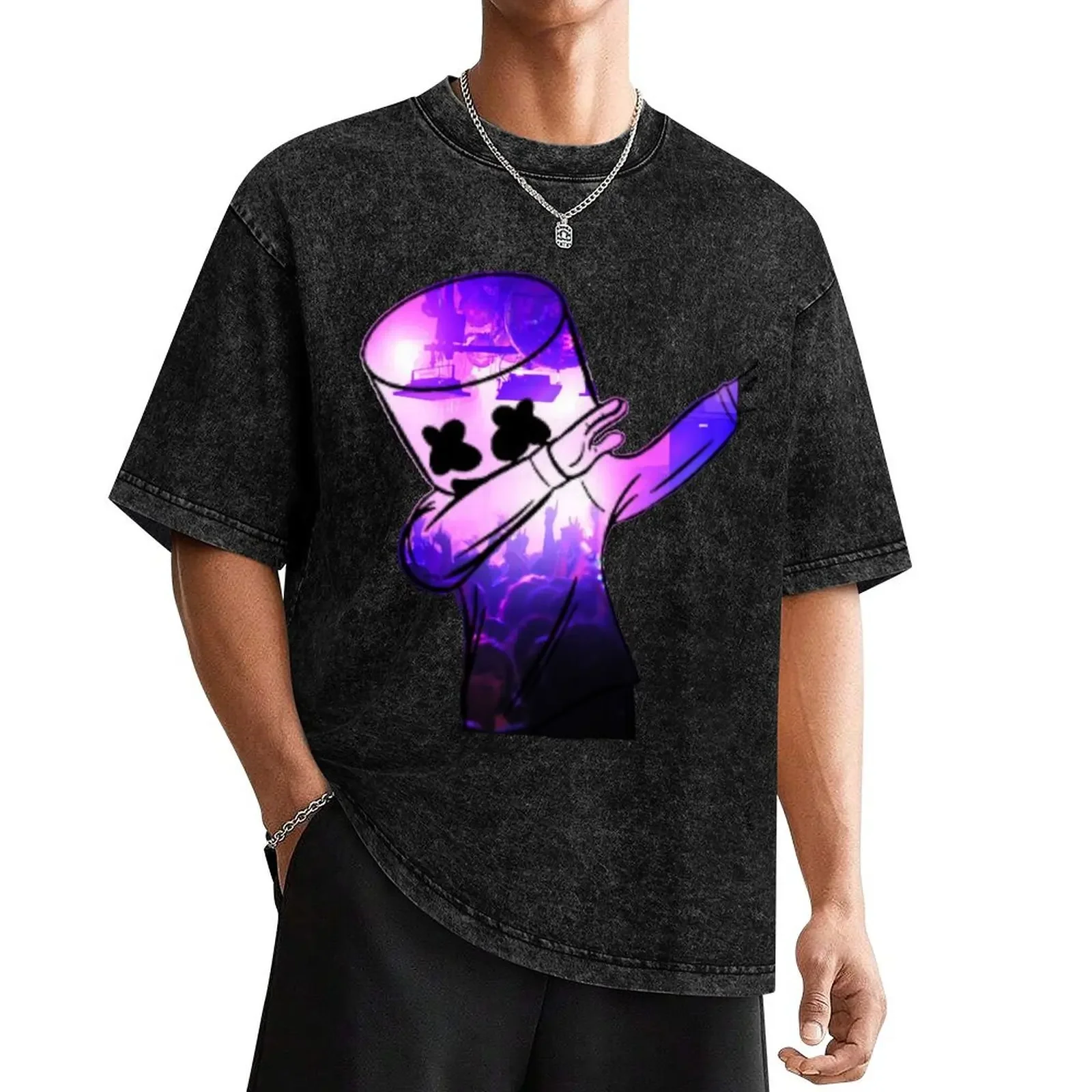 

DJ Marshmello T-Shirt custom shirt baggy shirts shirts graphic quick-drying Men's t-shirt