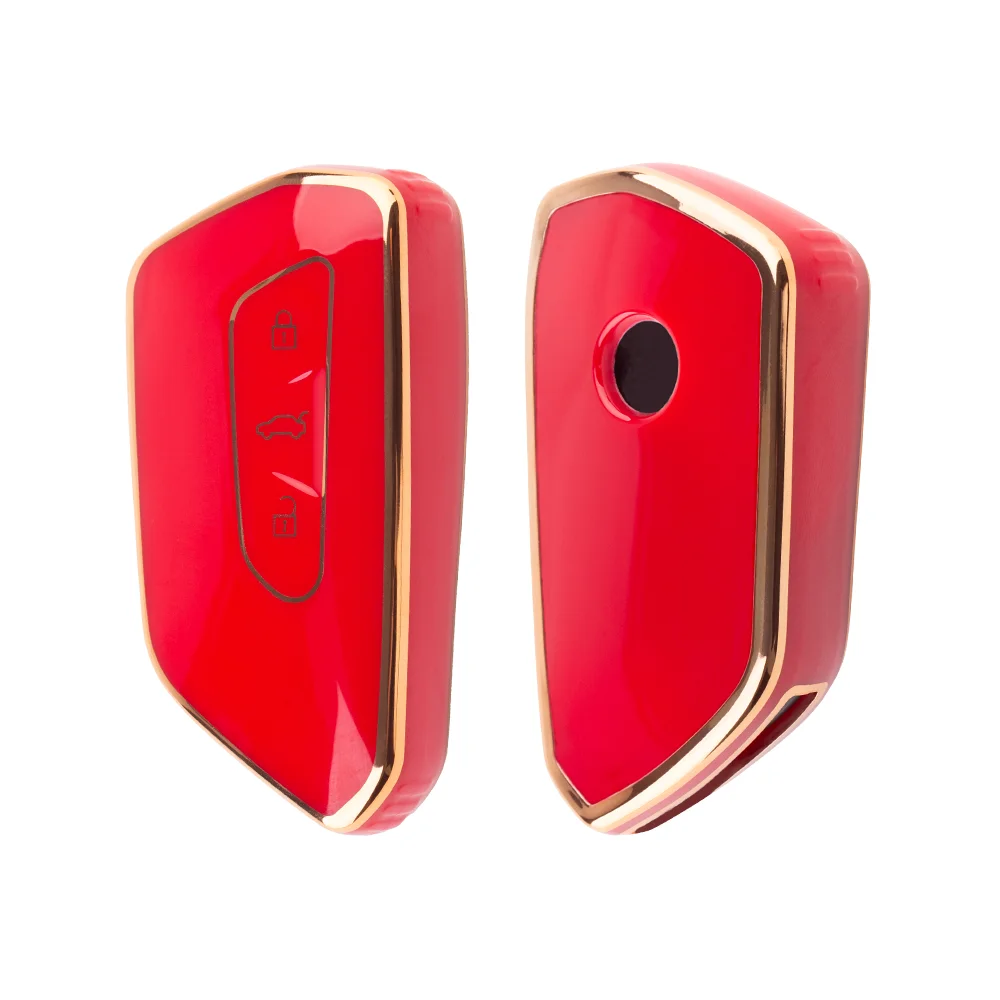 حافظة مفاتيح سيارة لينة من البولي يورثان الحراري لفولكس فاجن ، جولف 8 ، MK8 ، ID.3 ، ID.4 ، كوبرا ، سكودا أوكتافيا A8 ، مقعد ليون MK4 ، هو ، Formentor Tarraco #1