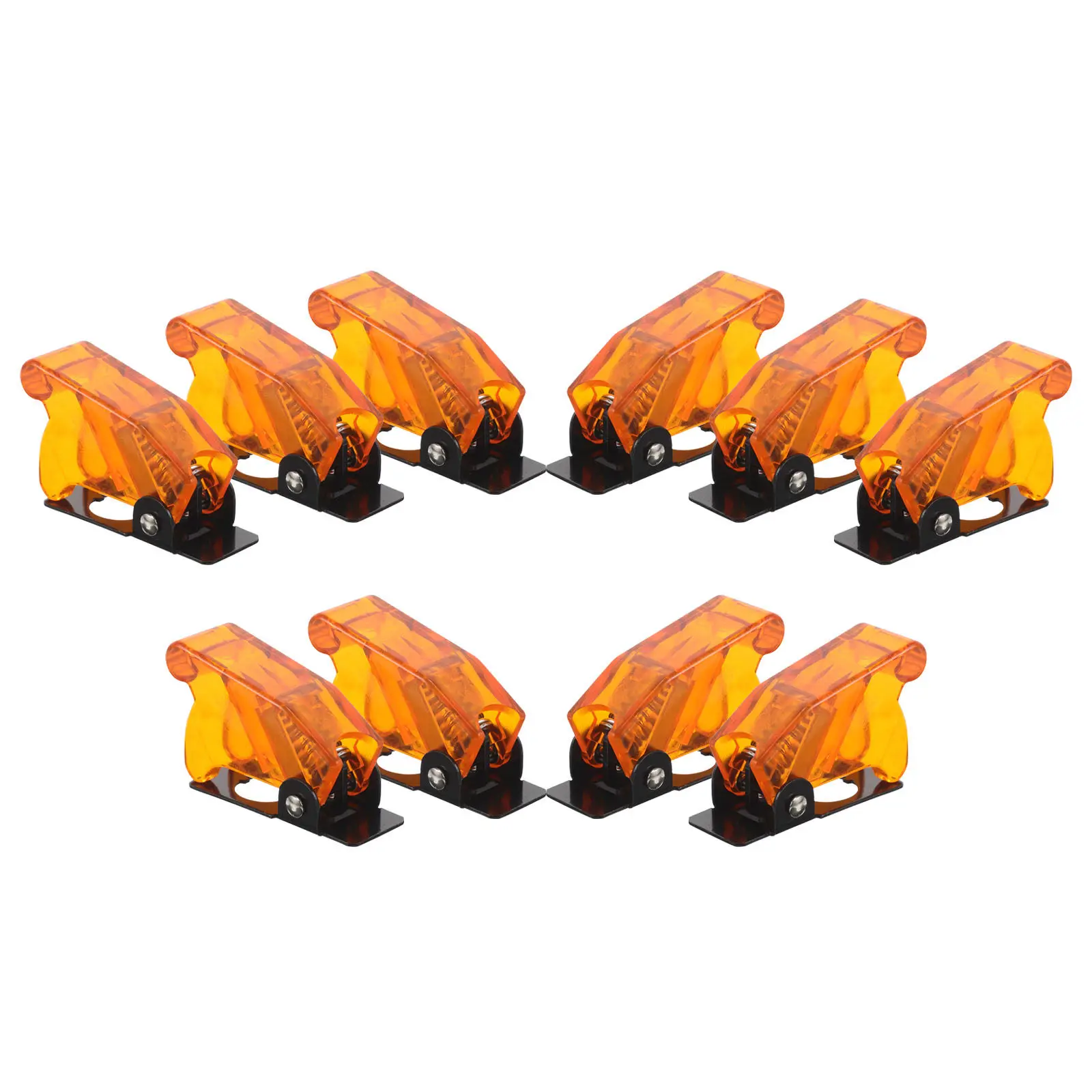 10Pcs Plastic Switch Guard Cover Waterproof Toggle Protector for Light Switch Safety Kitchen Bathroom Automotive Switches Cover
