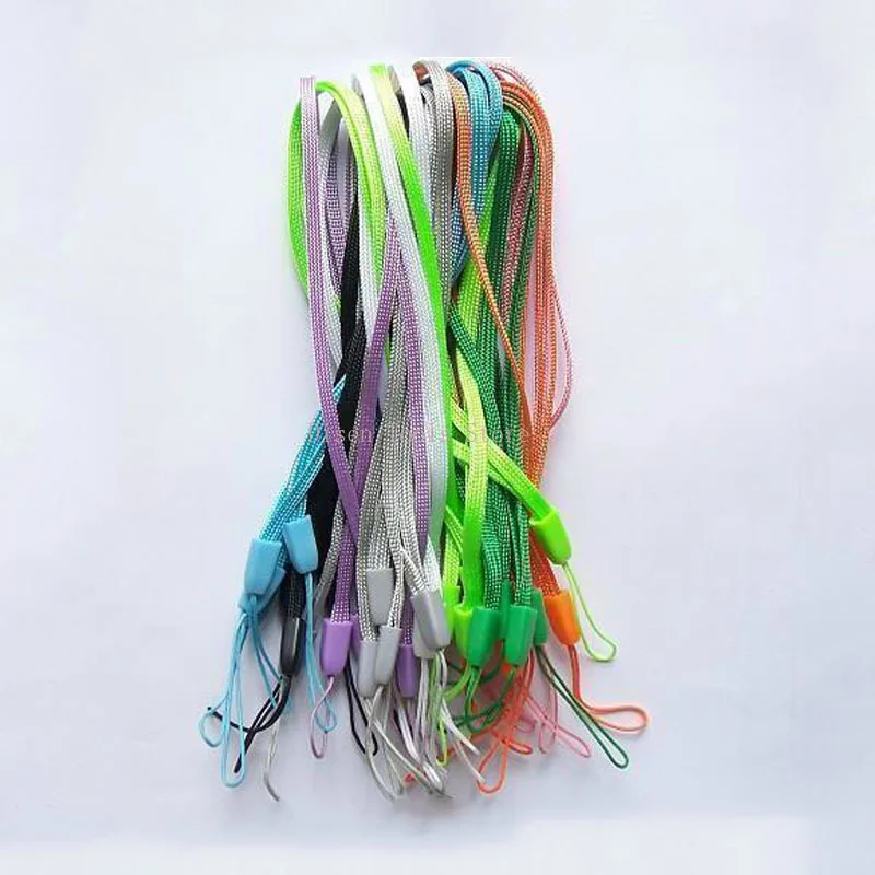 Colorful Lanyard Strap Nylon Hand Wrist Straps Lanyard Use for Mobile Phone Water Cup Keychain USB Flash Drive image 3