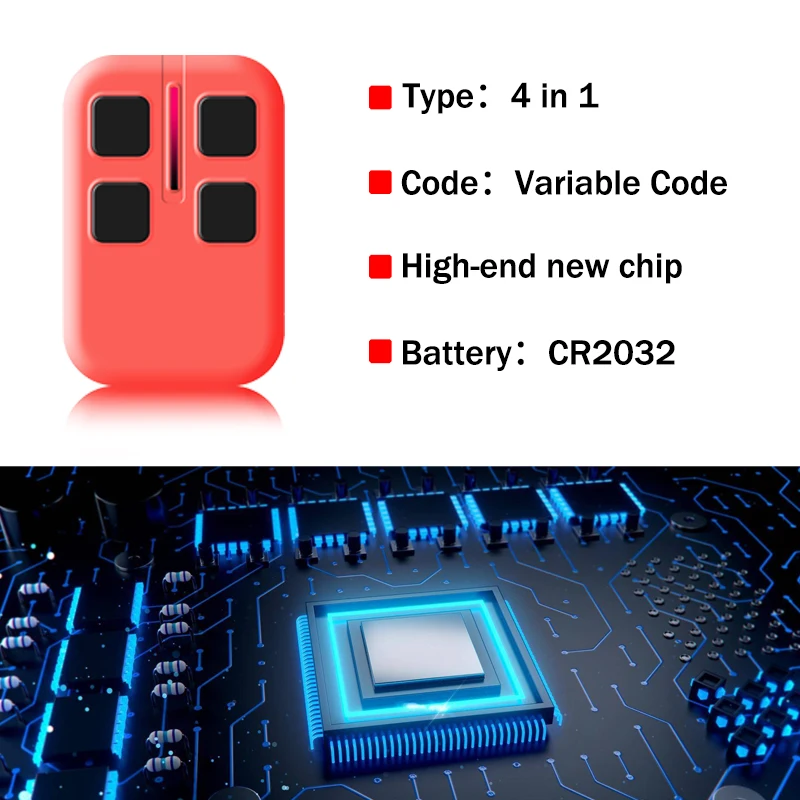 Für festen Code 433,92 MHz 868MHz 300MHz 303MHz 315MHz 330MHz 433MHz MHz 8 / 10 DIP-Schalter Garagentor Fernbedienung Hands ender