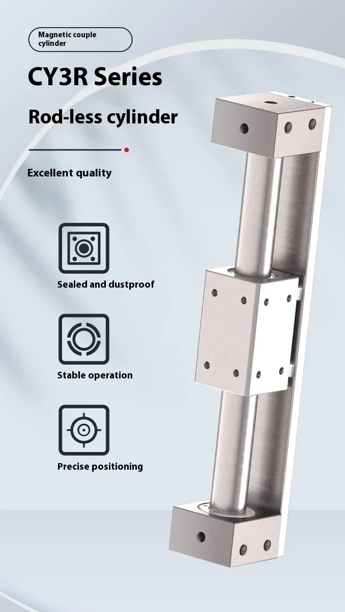 CY1R CY3R15-350 CY3R-400 CY3R-450 CY3R-500 CY3R-600 Magnetically Coupled Rodless Cylinder CY1R CY3R15H series