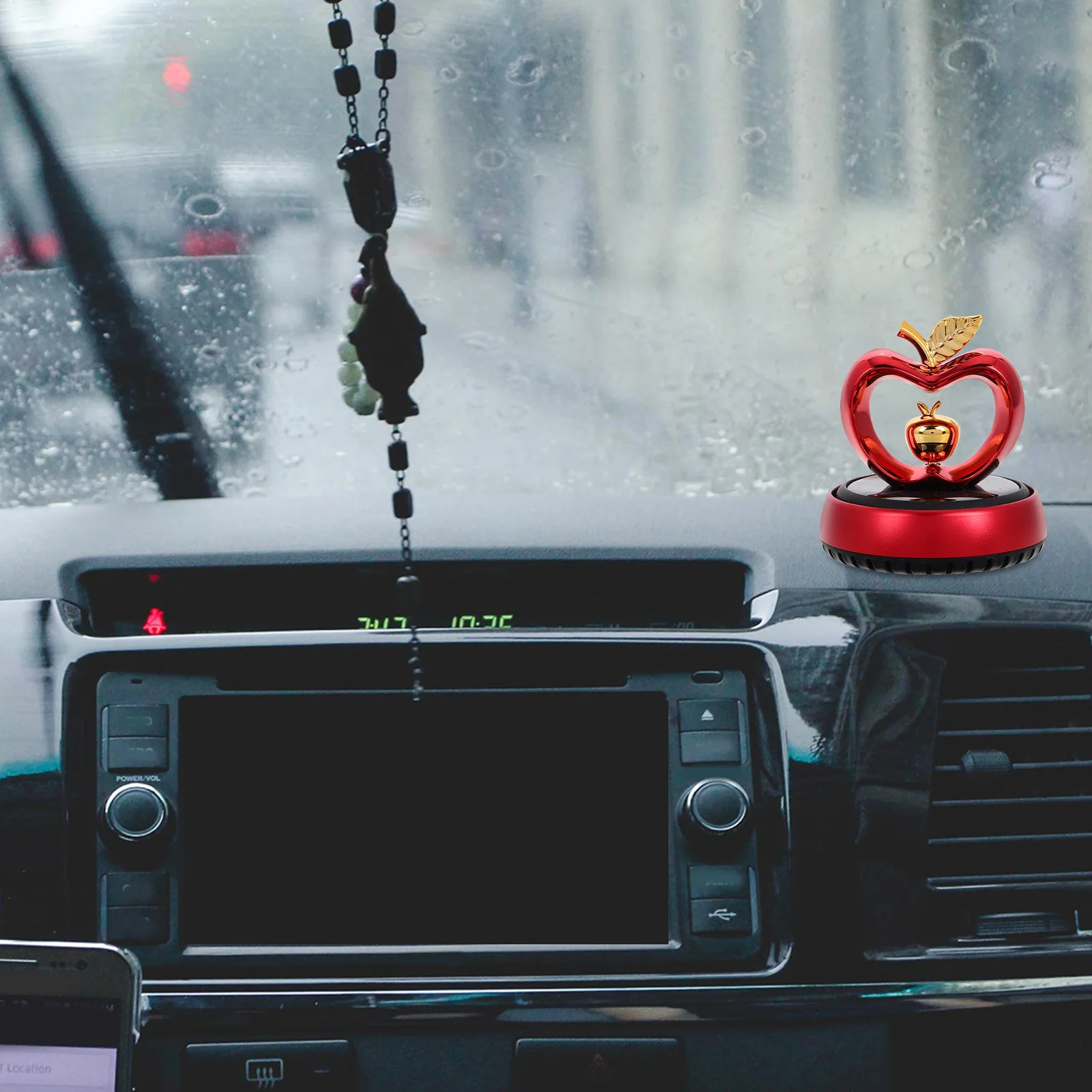 

Solar Powered Car Aromatherapy Diffuser Stylish Dashboard Decoration Long-Lasting Fragrance Automotive Interior