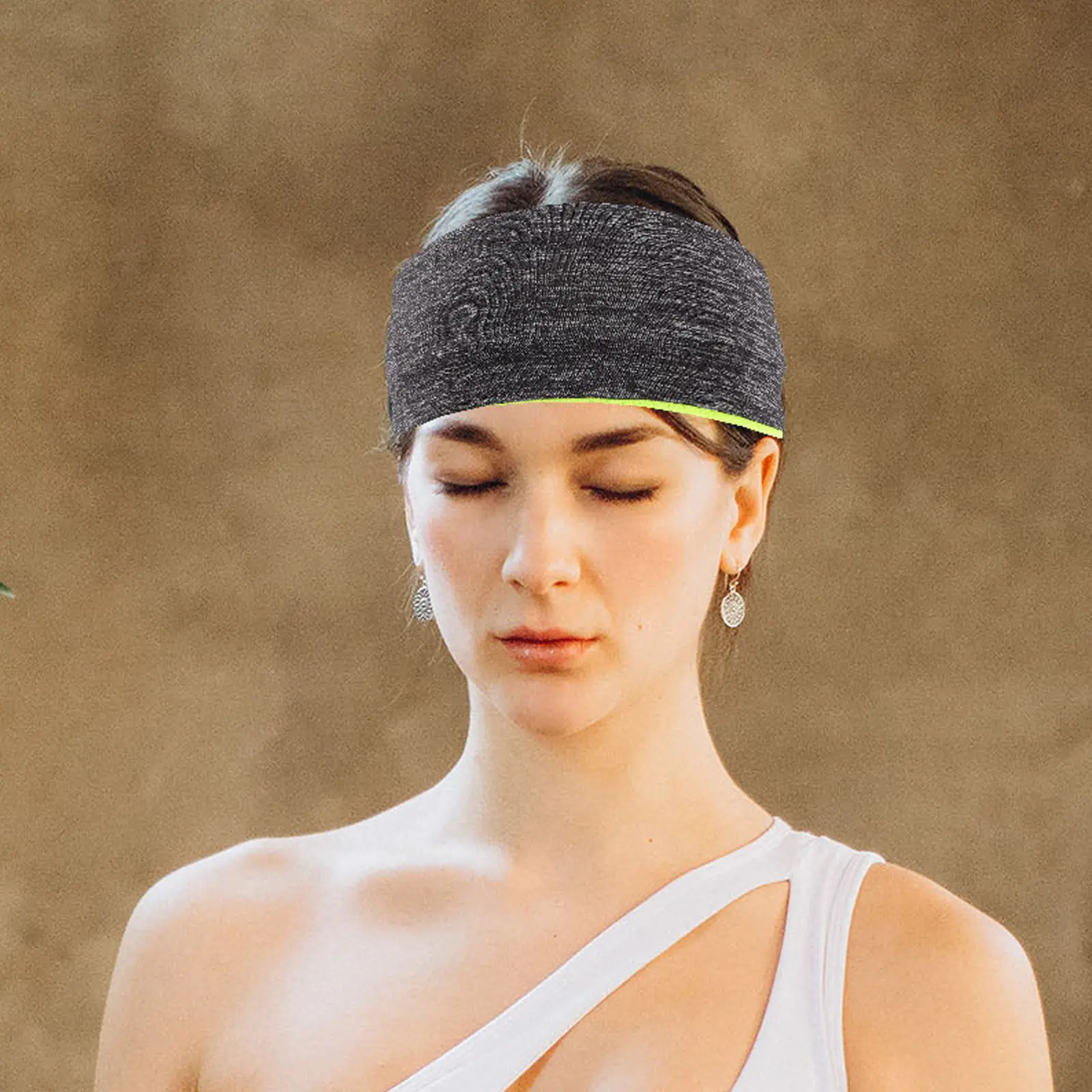 Sweat-Wicking Yoga Headbands for Women Soft Breathable Polyester Sports Headbands for Running Workout Fitness Travel