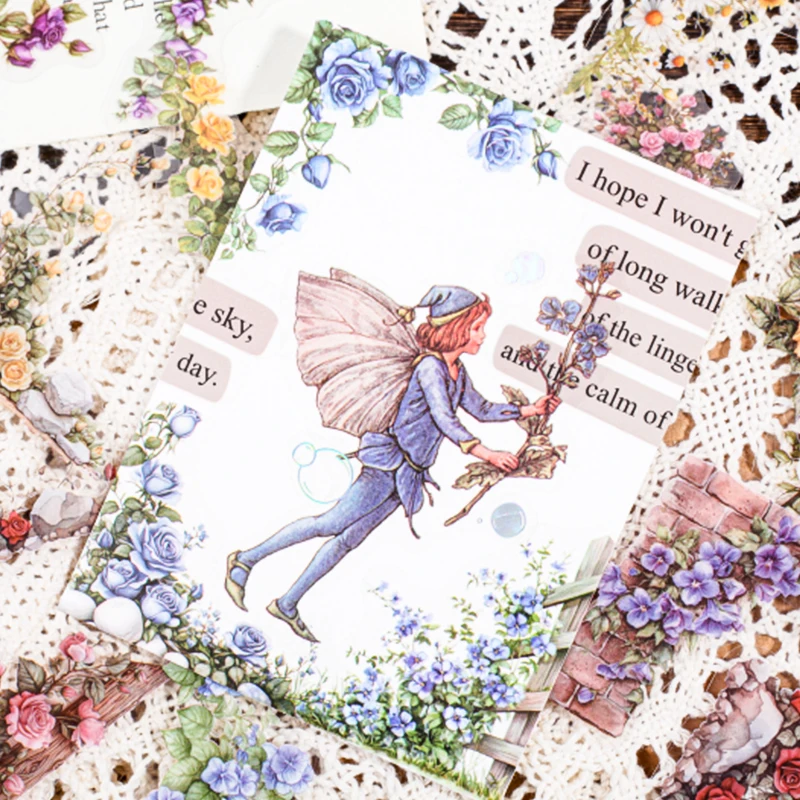 Mr. Paper 6Style 30Pcs/bag Courtyard Corner Series Edge Stickers DIY Handbook Material Decorative Scrapbook Photo Frame Calendar