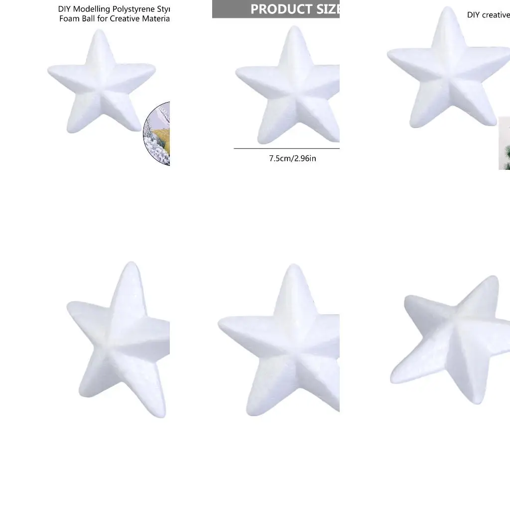 DIY Modelling Polystyrene Styrofoam Foam Ball for Creative Material White