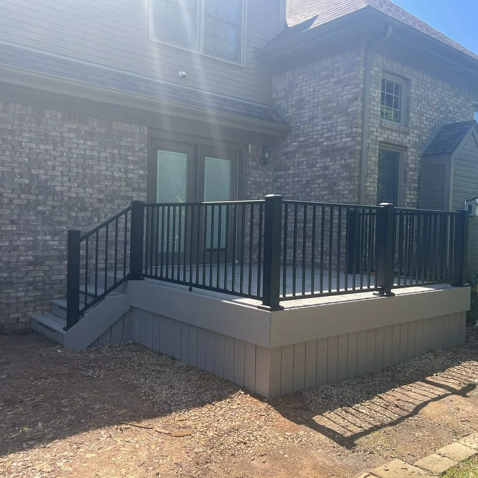 Maatwerk Goedkope prijs Aluminium balustrade Leuning Reling Balkon Trap Aluminium Piketrailing