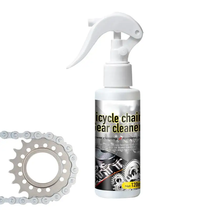 Bike Chain Degreaser 120ml Motorcycle Chain Cleaning Agent Bike Chain Gear Cleaning Spray Cycling Part Maintenance Agent For