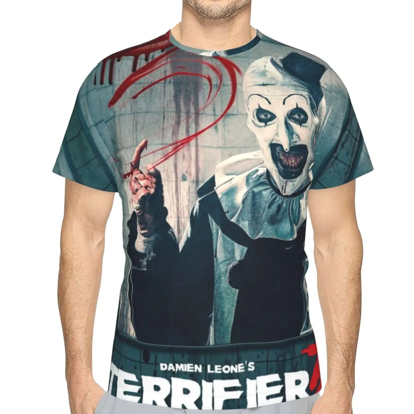 Terrifier 3 Christmas 3D Print T-Shirts Horror Movie Men Women Short Sleeve T Shirt Oversized Tees Harajuku Y2k Top Kid Clothing