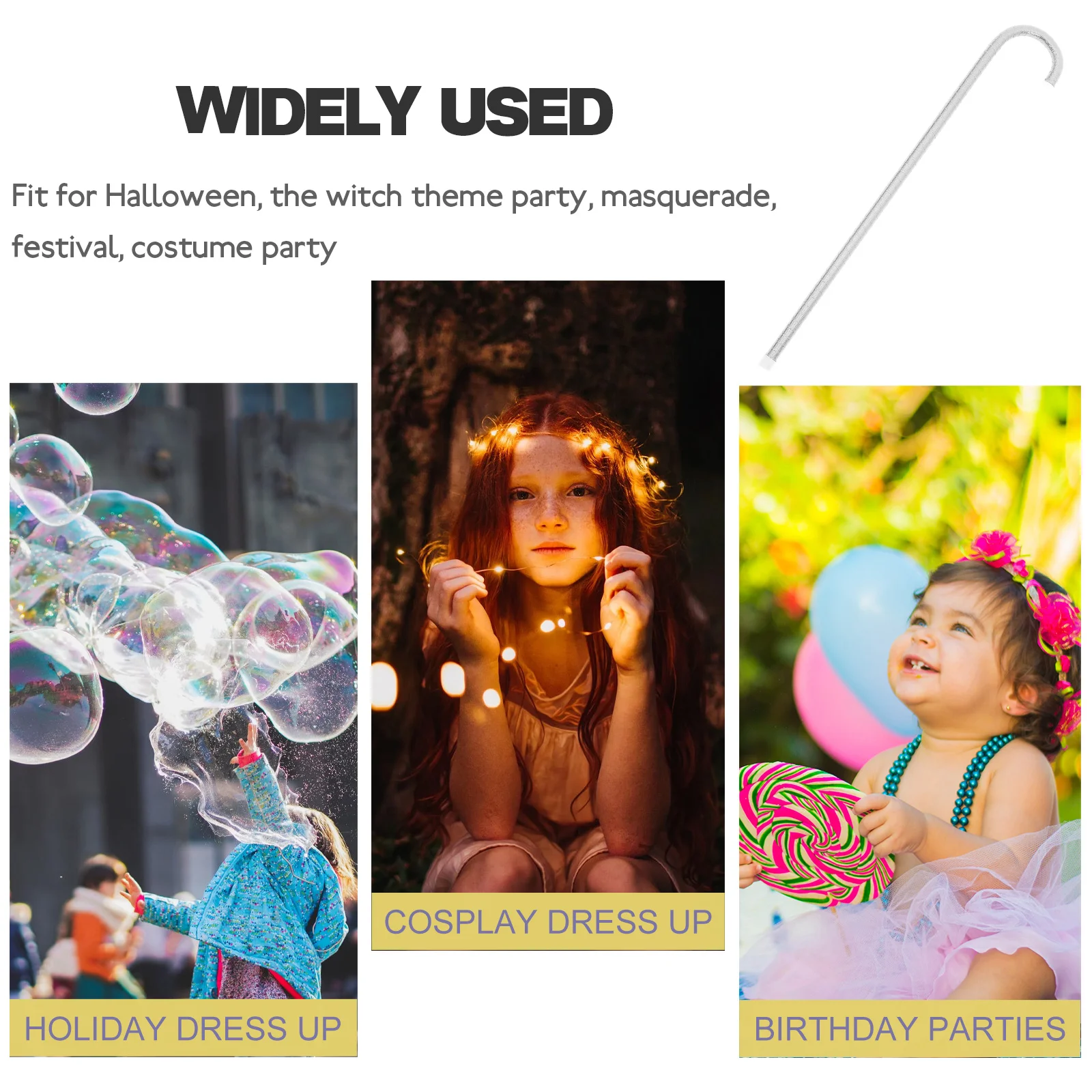 

Jazz Dance Crutches Kids Cane Walking Stick Accessory Children Belly Dancing Cosplay Halloween Party Supplies Stage Props