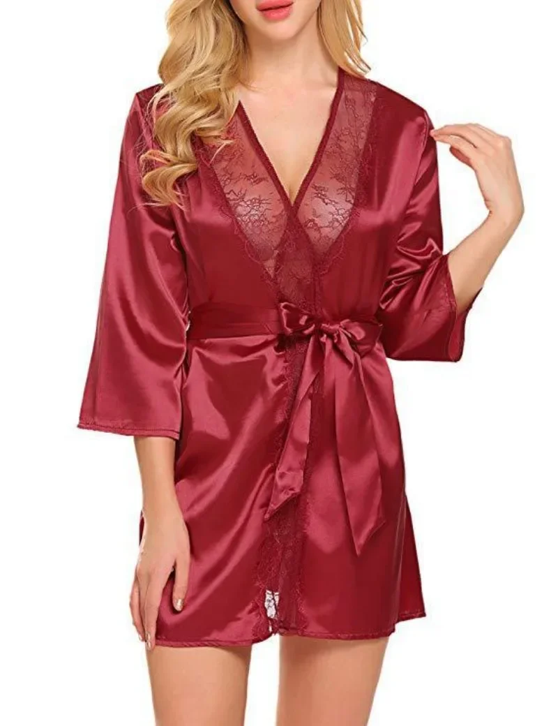 Sleepwear for Sleeping Women's Pajamas Dress Sexy Lingerie Sleep Shirts Sexy Plus Size Lace Nightgown Woman Night Home Wear