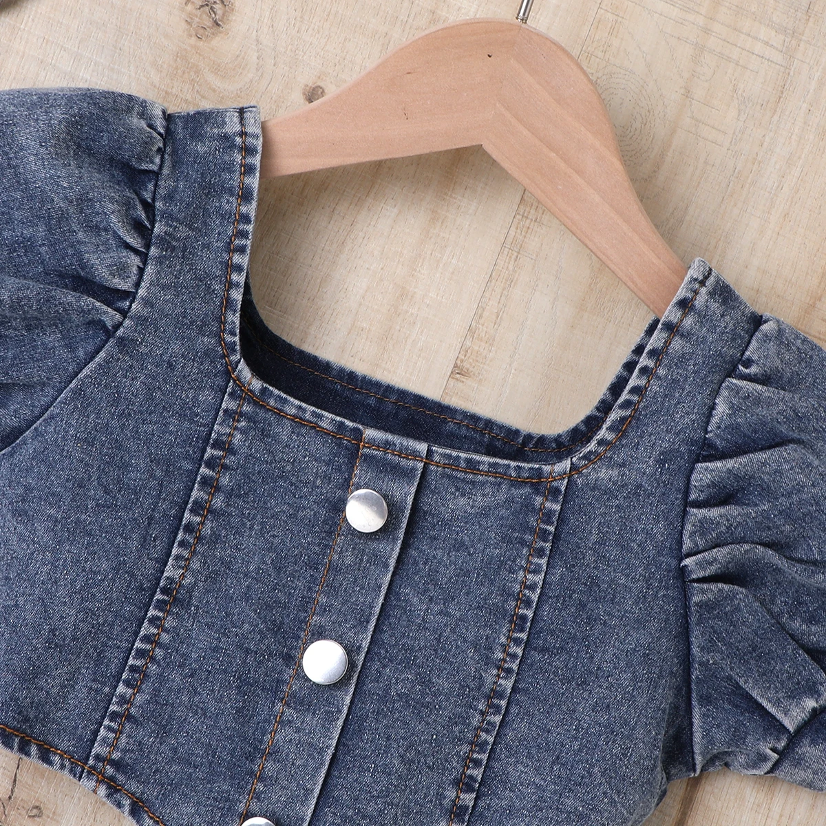 A Stylish Denim Suit For Girls