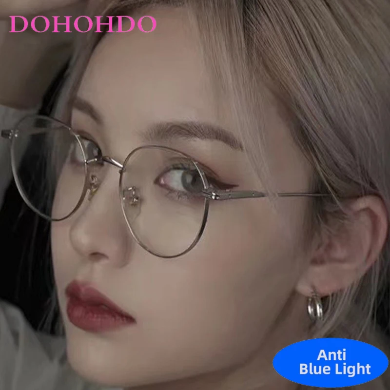 

Classic Fashion Brand Designer Retro Round Frame Anti Blue Ray Glasses Men Women Gaming Glasses Computer Glasses For Office Work