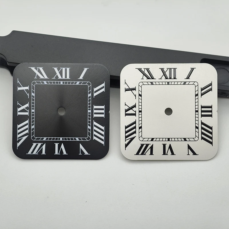 NH35 Dial 27mm Square Dial Santos Dial and Watch Hand Fits NH35 NH36 4R 7S26 Movement Watch Dial Santos Case Refit Part