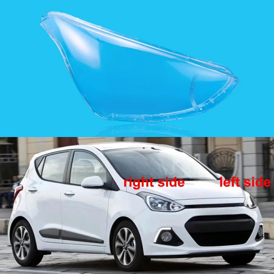 

For Hyundai I10 2014 2015 2016 2017 Headlight Cover Transparent Headlamp Shell Lens Replace Original Lampshade Plexiglass