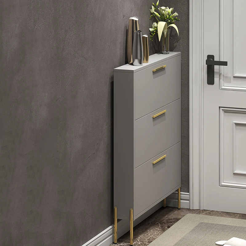Luxury Modern Shoe Cabinets Portable Entryway Storage Multifunctional Door Foldable Shoe Rack Multi Layer Scarpiera Furniture
