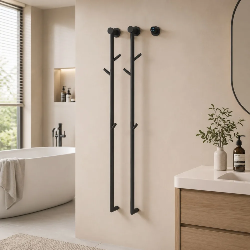 High-end Heating Drying Rack Bathroom Smart Bath Towel Rod Constant Temperature 304 Stainless Steel