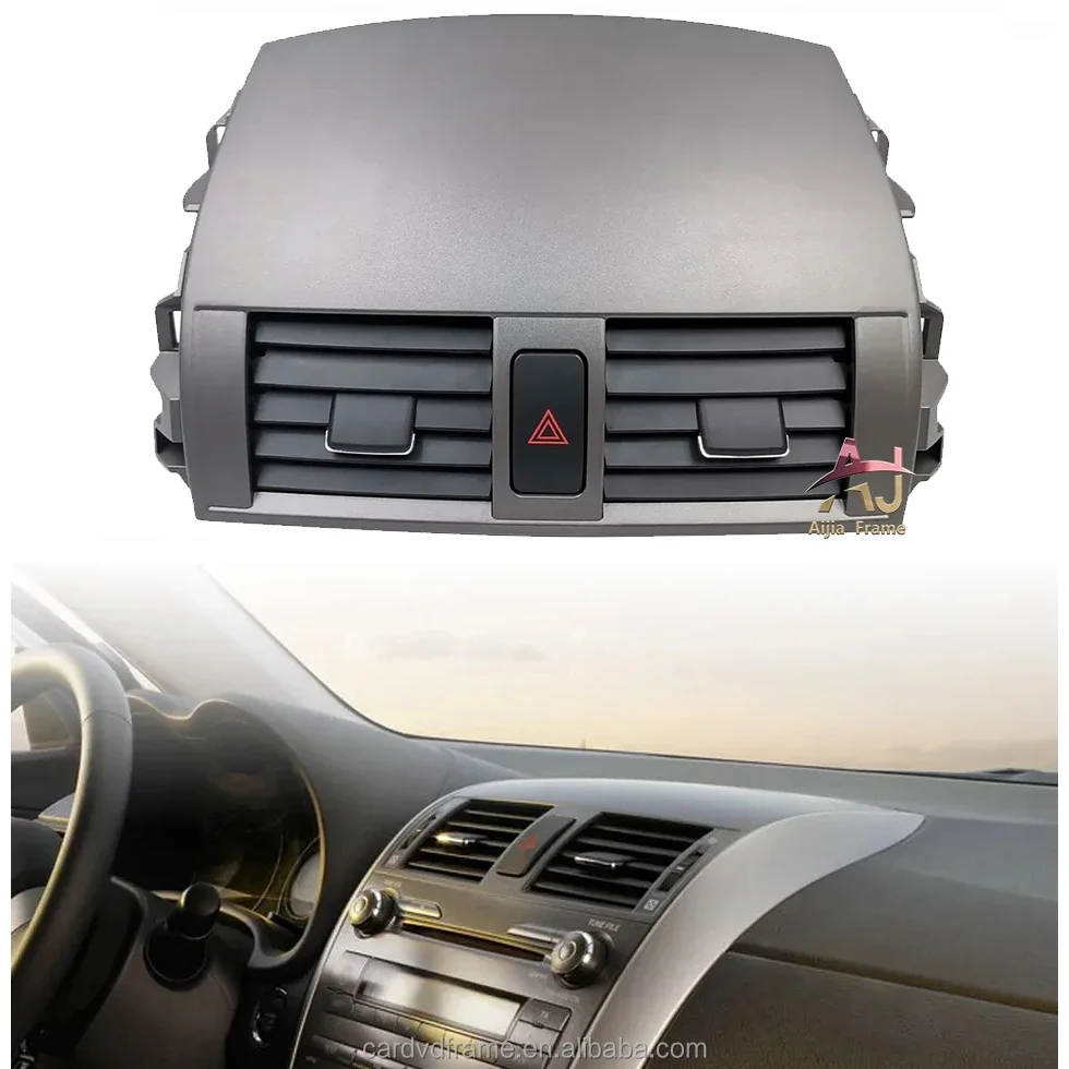 Nuovo Cruscotto Auto Aria Condizionata di Sfiato per Toyota Corolla AC Vent 2007-2013 Auto Interni Griglia di Uscita Telaio