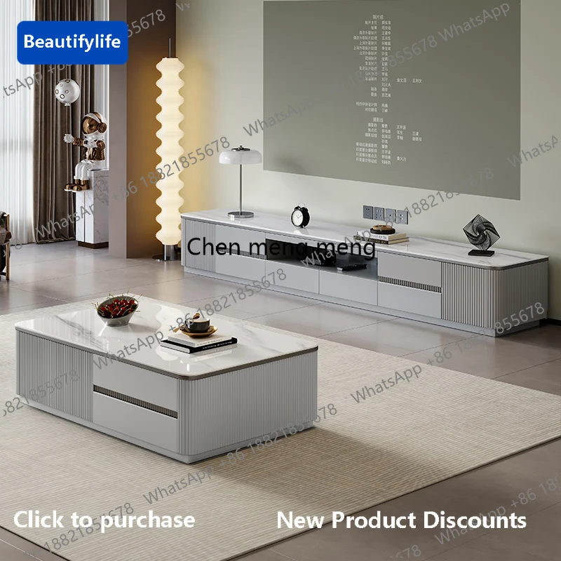 

C139 Storage Designer Coffee Table Industrial Unique Minimalist Nordic Coffee Table Marble Luxury Couchtisch Living Room Furnitu