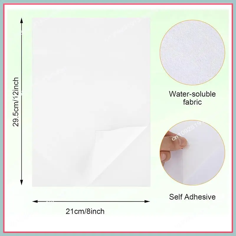N94R Stick & Stitch Embroidery Paper For Embroidery Dissolvable Embroidery Transfer For Transferring Embroidery Patterns
