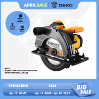 DEKO DKCS series electric circular saw 185mm multifunctional cutting machine 1500W household electric tool with auxiliary handle
