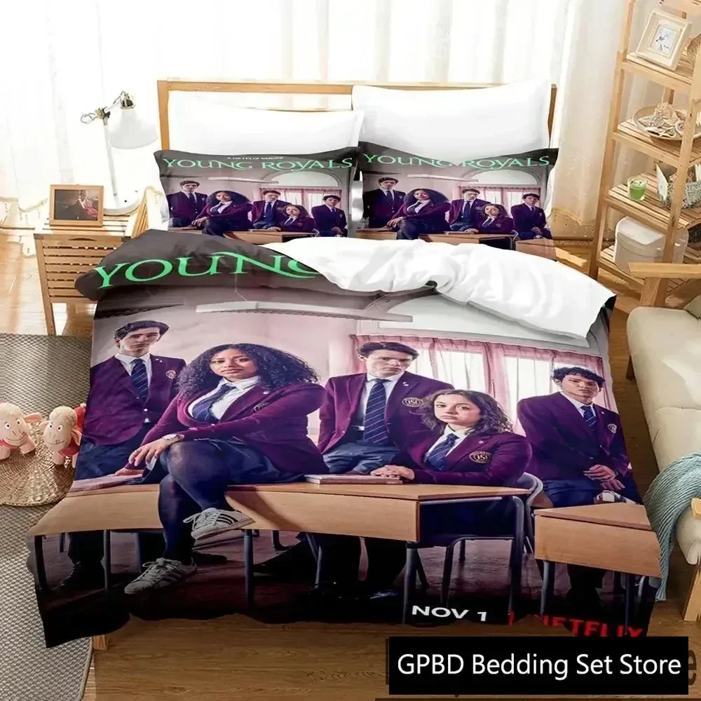 3D Print Young Royals Bedding Set Duvet Cover Bed Set Quilt Cover Pillowcase Comforter king Queen Size Boys Adult Bedding Set