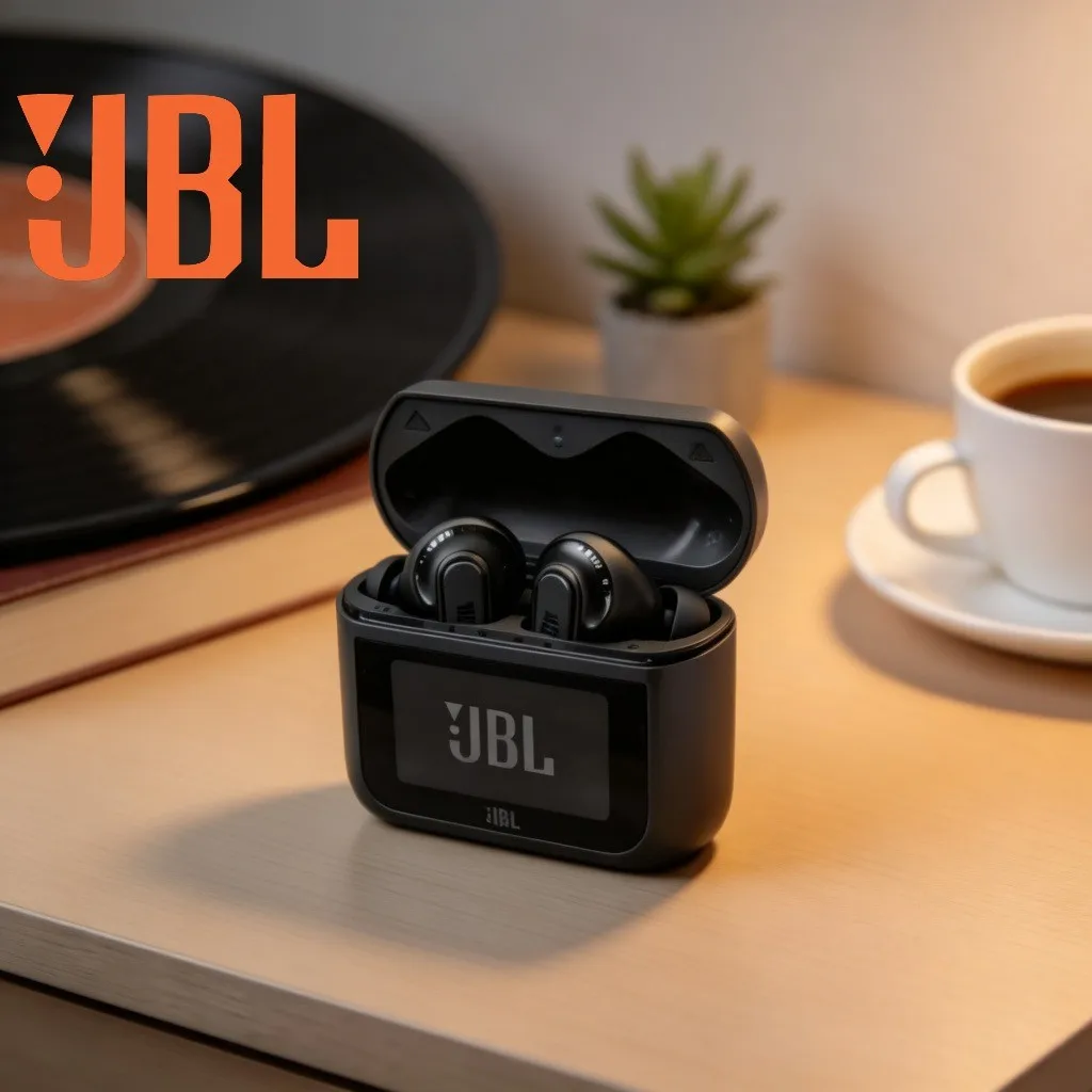 JBL TOUR PRO3 3rd Gen True Wireless Bluetooth Headphones with ANC, Ideal for Business & Music with Display Screen