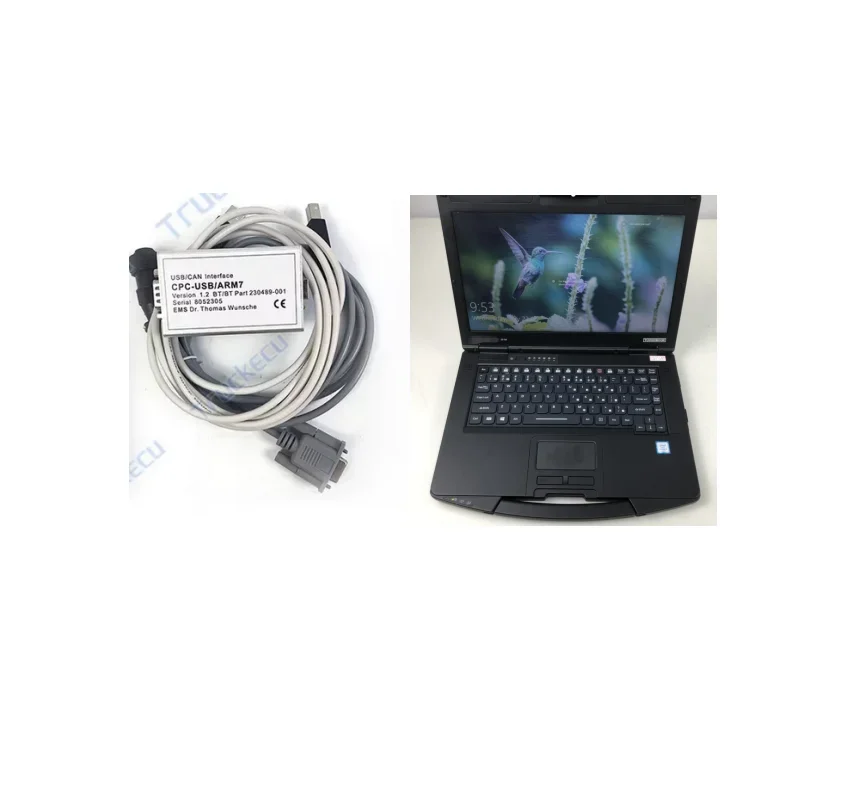 TruckCom ToyotaBT For Toyota BT EMS CAN suite Service Communication Interface ARM7 forklift truck diagnostic tool+CF53/CF54 lap