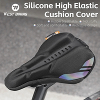 WEST BIKING Bicycle Saddle Cover Silicone Sponge Foam Soft Bike Seat Cover Comfortable Saddles Mat Cushion Bicycle Accessory