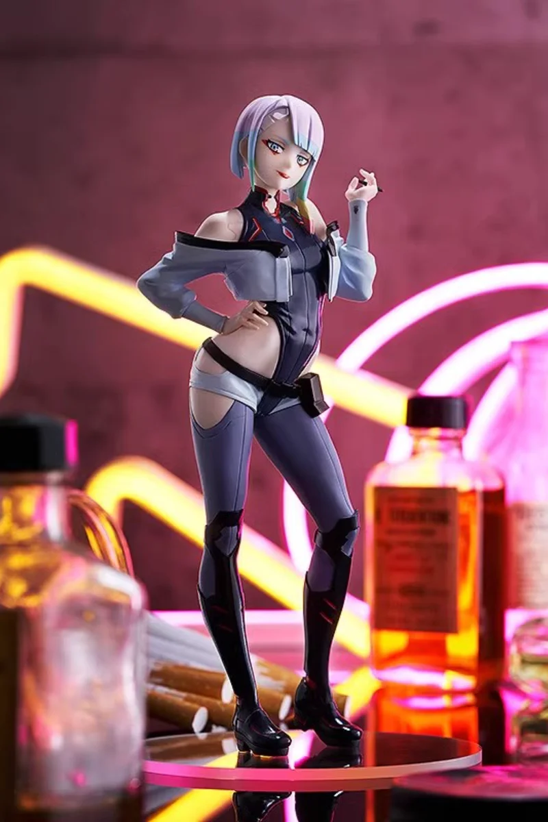 17.5Cm Pvc Gsc Pop Up Parade Cyberpunk Edgerunners Lucyna Kushinada Game Action Figure Model Ornaments Garage Kit Doll Toys Gift