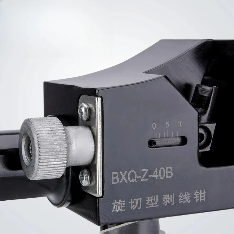 BXQ-Z-40B Rotary Wire Stripper, Multi Function Fiber Optic Cable Tool, Leather Cutting Scissors
