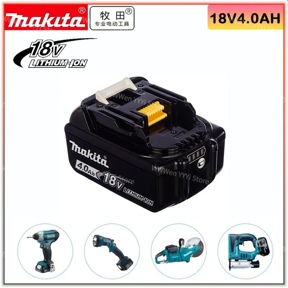 

Makita 100% original 18V Makita 4000mAh lithium-ion rechargeable power tool 18V replacement battery BL1860 BL1830 BL1850 BL1860B