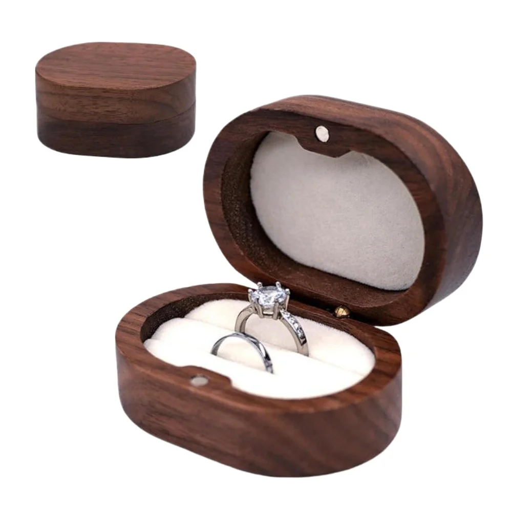 

Предложение, коробка для колец на помолвку, день свадьбы, деревянный простой держатель для колец, коробка для хранения, подарок на День святого Валентина, Рождество, День Благодарения