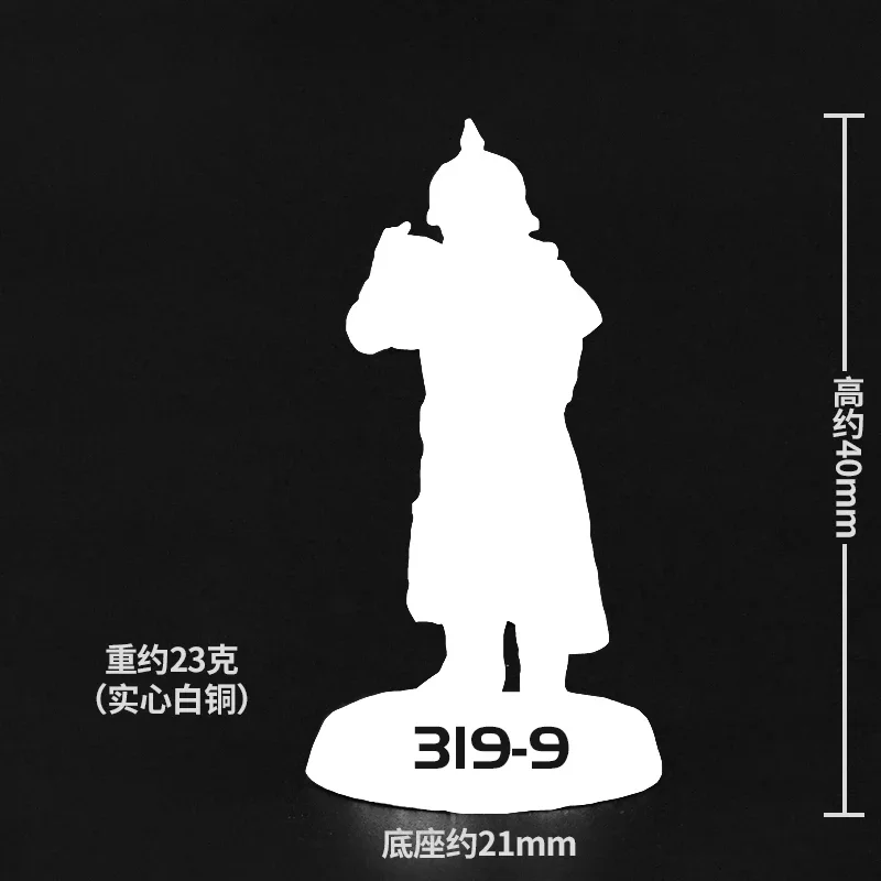 Guerreiros da Legião Alemã de Cobre Guerre Modelo Armadura de Metal Samurai Figuras de Ação Estatueta DIY Estátua de Soldados Decoração de Casa