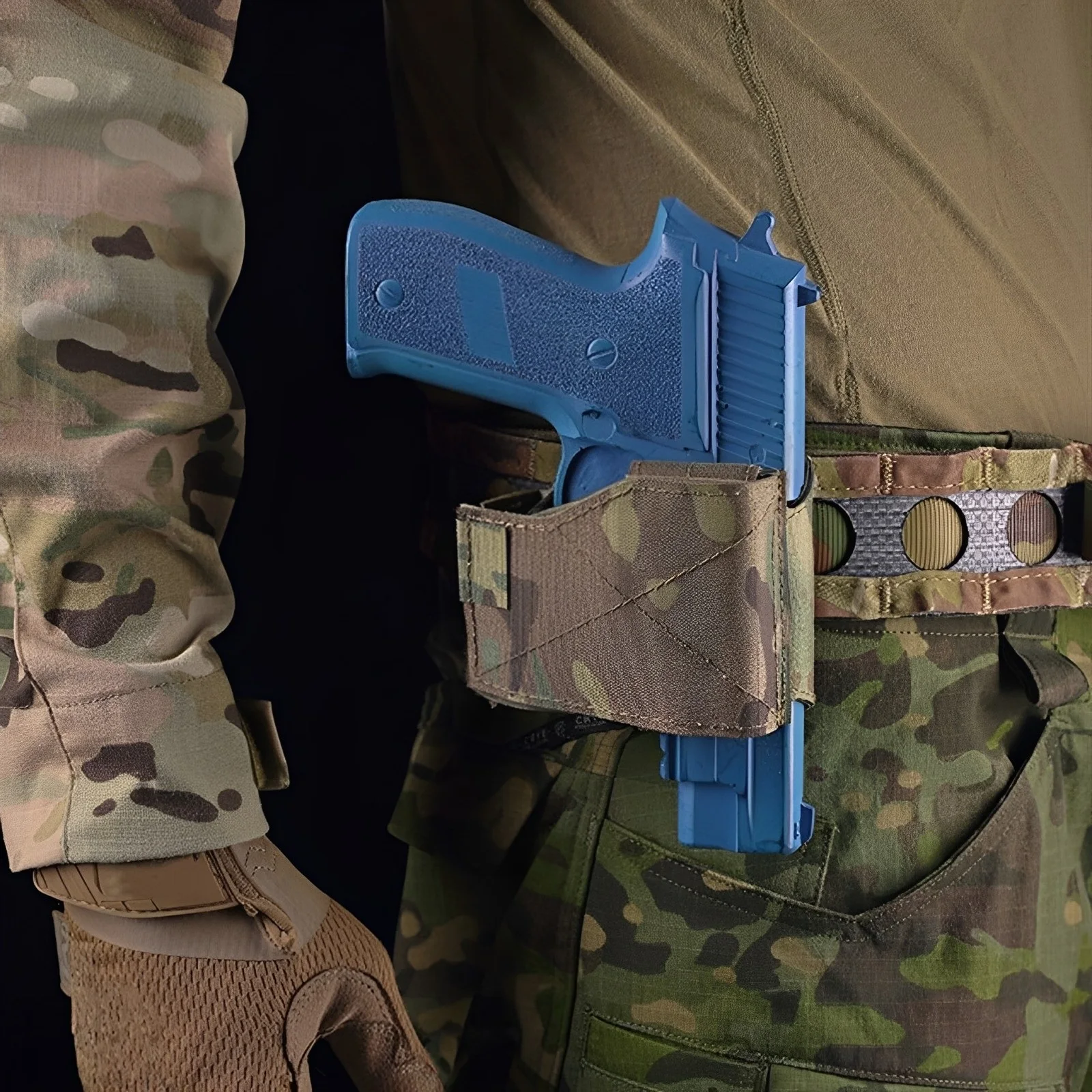 Funda táctica universal nailon OWB para airsoft – Ligera y MOLLE - imagen 4