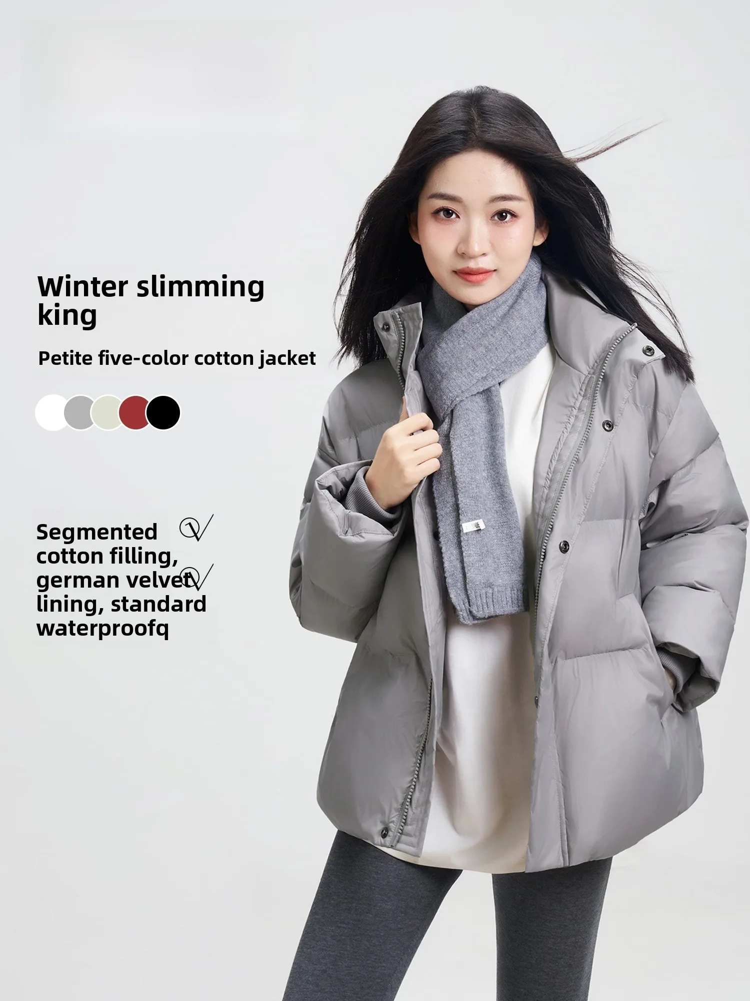 

Теплая и стильная женская хлопковая куртка свободного кроя для повседневной носки, универсальная, теплая и модная для женщин