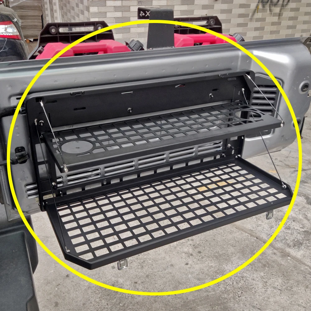 Lantsun JL1318 Steel Tailgate Double-layer Partition For Jeep For Wrangler