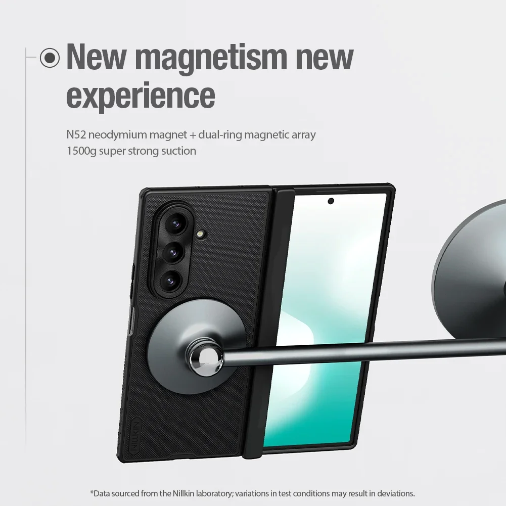 

Для Samsung Galaxy Z Fold 7 5G магнитный чехол Nillkin, супер матовый складной чехол с защитой от отпечатков пальцев, жесткий ПК, полная защита