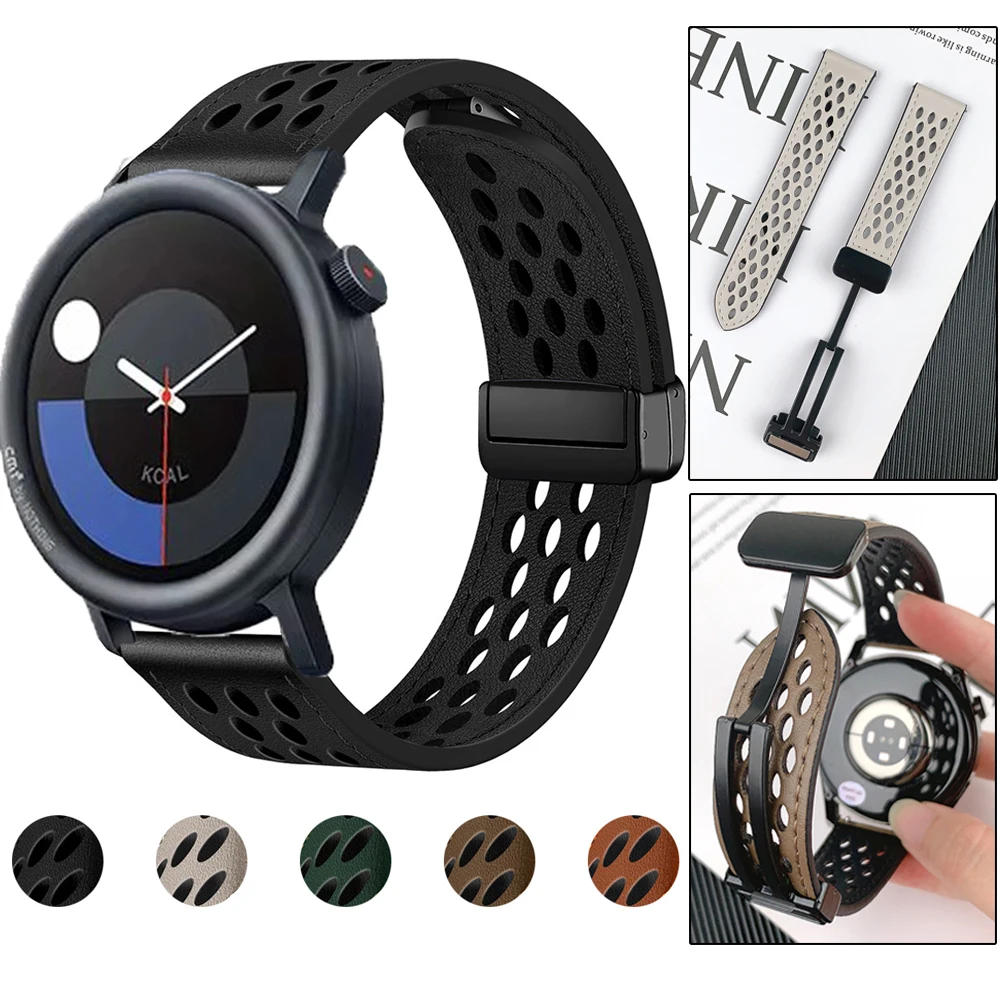 Leather Strap For CMF by Nothing Watch Pro Pro2 Sports Band Magnetic Folding Buckle Bracelet For CMF Watch Pro 2 Watchband Belt