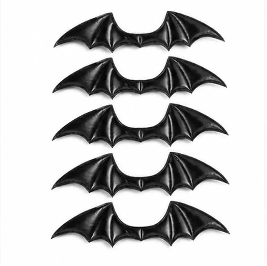5Pcs Demon Bat Wing Hair Accessories DIY Hair Decoration for Halloween Party Costume Headdress Hairpin Clothes Bags Supplies