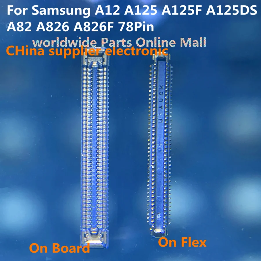 10pcs-200pcs For Samsung Galaxy A12 A125 A125F A125DS A82 A826 A826F LCD Display Screen FPC Connector Port On Mainboard/ Flex