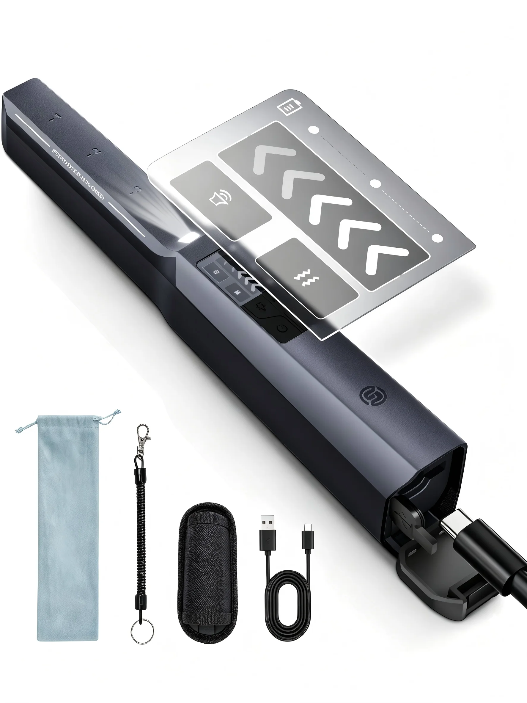 Professioneller Metall Detektor SUNPOW mit Wiederaufladbarem Lithium-Akku, IP68 Wasserdicht, LCD-Bildschirm, 4 Modi für Erwachsene Schatzsuche